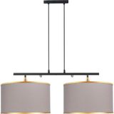 Minimal Lambent Line Mega Plafonyer Kumaş Avize - Kum Beji
