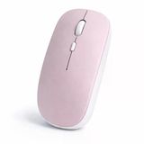 Minimal Tasarımlı Kablosuz Mouse Bluetooth Bağlantı Şarjlı Usb Dongle Destekli Hafif Ve Şık Pembe