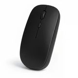 Minimal Tasarımlı Kablosuz Mouse Bluetooth Bağlantı Şarjlı Usb Dongle Destekli Hafif Ve Şık Siyah