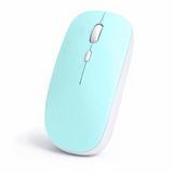 Minimal Tasarımlı Kablosuz Mouse Bluetooth Bağlantı Şarjlı Usb Dongle Destekli Hafif Ve Şık Turkuaz