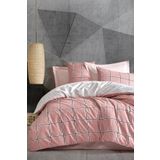 Minimal Tek Kişilik Nevresim Takımı Ronny Pembe