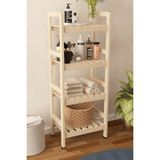 Minimal Wood Store Ahşap Banyo Dolabı 4 Katlı Havluluk 114X45X30 cm