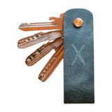 minimal X design Deri anahtarlık, hakiki deri anahtar kılıfı, anahtar koruyucu, çizilmeye karşı anahtarlık, dönebilen anahtarlık, kaliteli anahtarlık, hediyelik, organizer (Okyanus Yeşili (3-4 Anahtar))