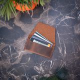 minimal X design Gerçek Deri Kartlık Cüzdan, Pratik Deri Kartlık, Bol Kart Kapasiteli, Kart ve Kağıt Para, Minimalist Kartlık (Taba - Açık Kahverengi)