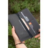 minimal X design Gerçek Deri Telefon Cüzdanı, iphone cüzdanı, samsung galaxy cüzdanı, xiaomi telefon kılıfı, hakiki deri telefon kılıfı, kartlık ve para bölmeli (Siyah)