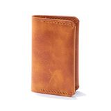 minimal X design Hakiki Deri Cüzdan, gerçek deri kartlık, katlanabilen kartlık, minimalist cüzdan, kart ve kağıt para, kredi kartı, kartvizitlik (Camel)