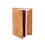minimal X design Hakiki Deri Pasaport Cüzdanı, Pasaport Kılıfı, Seyehat Cüzdanı, Gerçek Deri ve El yapımı, Minimalist Tasarım, Pasaport ve Kartlık (Camel)