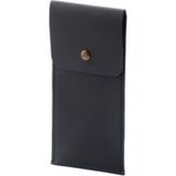 Minimal X Design Minimal x Deri Kalemlik Minimalist Tasarım ve El Yapımı 17 x 8 Tozlu Siyah cm