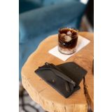 minimal X design Minimal X Gözlük Kabı Gerçek Deri & El Yapımı Siyah Crazy Rengi