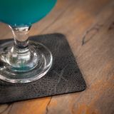 Minimal X Design Minimal x Hakiki Deri Bardak Altlığı 6'lı Veya 4'lü Set - Gerçek Deri ve El Yapımı - Minimalist Tasarı - 6'lı Set - Antrasit