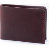 Minimal X Design Minimal x Para Cüzdanı - Gerçek Deri El Yapımı - Minimalist Tasarım - Bordo