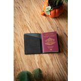 minimal X design Minimal X Pasaport Kılıfı Kartlık - Siyah Crazy - Gerçek Deri & El Yapımı