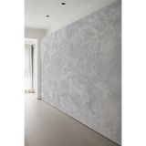 Minimalist Gri Mermer Efektli Tekstil Duvar Kağıdı, 300 x 260