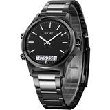 Minimalist Izle Erkekler Için LED Dijital Saat Erkekler Analog Ultra Ince Erkek Su Geçirmez Saatl - Çok Renkli