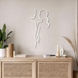 Minimalist Metal Duvar Dekoru – Modern Salon ve Ofis Süsü