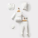 Minimay Baby Hastane Çıkışı Bebektakımı - 3 - 6 Ay - 00-Beyaz