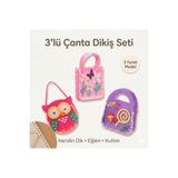Miniminnak kids 3’lü Keçe Çanta Dikiş Seti Bayram Hediyesi Eğitici Çocuk Aktivite Oyuncağı