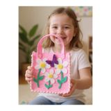 Miniminnak kids ® Kendin Yap Papatya Bahçesi Keçe Çanta Dikiş Seti