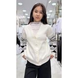 Minimoda Kids Kız Çocuk Kollarda Yazı Desenli Hırka