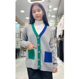 Minimoda Kids RENKLİ CEPLİ UZUN KIZ ÇOCUK HIRKA