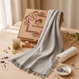 MiniMoms %100 Pamuk 4 Katlı Müslin Bebek/çocuk Battaniyesi 100X120 cm - Premium Kalite Yumuşak Yenidoğan Kız/Erkek Hediyelik Bebek Örtüsü - Füme - 100 x 120 cm