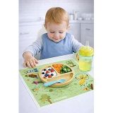 Minimono Bebekler İçin Tek Kullanımlık Beslenme Örtüsü - 30’lu Paket (30x45 cm) - Amerikan Servis, Sevimli Meyveler