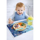 Minimono Bebekler Için Tek Kullanımlık Beslenme Örtüsü - 30’lu Paket (30X45 Cm) - Kullan At Placemat - Açık Mavi