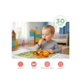 Minimono Bebekler İçin Tek Kullanımlık Beslenme Örtüsü- 30'lu Paket - Yeşil