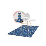 Minimono Mama Sandalyesi Altı ve Aktivite Bakım Örtüsü - Sıvı Geçirmez Kaydırmaz Yıkanabilir - 145x120cm - Lacivert