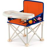 Minimono Plus 0-4 Yaş Portatif Katlanır Yükseltici Mama Sandalyesi Bebek Çocuk Kamp Sandalyesi - Turuncu - Lacivert