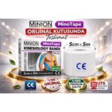 Minion Kinesio Ağrı Bandı Sporcu Bandı Vücut Bandı 5 cm x 5 Metre - Standart - Beyaz