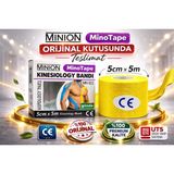 Minion Kinesio Ağrı Bandı Sporcu Bandı Vücut Bandı 5 cm x 5 Metre - Standart - Sarı