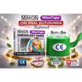 Minion Kinesio Ağrı Bandı Sporcu Bandı Vücut Bandı 5 cm x 5 Metre - Standart - Yeşil