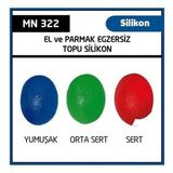Minion Kırmızı Sert El ve Parmak Egzersiz Topu
