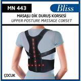 Minion Postureks Dik Duruş Korsesi - Sırt Masaj Özellikli - Silikon Koltuk Altı Pedli - PEDİATRİK ÇOCUK