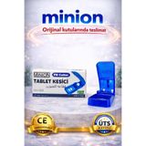 Minion Tablet Kesici, Model MN1501, Mavi, İlaç Hap Bölücü Ayırıcı
