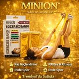 Minion Terra Egzersiz Bandı Tera Bant Pilates Bandı - Altın