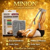 Minion Terra Egzersiz Bandı Tera Bant Pilates Bandı - Gri