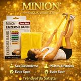 Minion Terra Egzersiz Bandı Tera Bant Pilates Bandı - Sarı