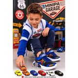 Minipa Garage Mavi Erkek Çocuk Garaj Tabanlı Çift Metal Arabalı Ortopedik Spor Ayakkabı