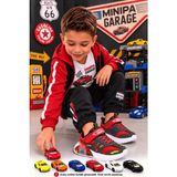 Minipa Garaj Tabanlı, Çift Metal Arabalı, Ortopedik Çocuk Spor Ayakkabı - Kırmızı