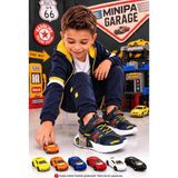 Minipa Garaj Tabanlı, Çift Metal Arabalı, Ortopedik Çocuk Spor Ayakkabı - Lacivert