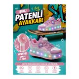 Minipa Mira 4 Tekerlekli Patenli Işıklı Spor & Spor Dönüşümlü Çocuk Ayakkabısı