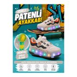 Minipa Undergrand Işıklı Patenli 4 Tekerlekli Spor & Paten Dönüşümlü Çocuk Ayakkabısı