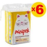 Minipek 6x60'lı Bebek Temizleme Pamuğu