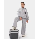 Minipodyum Kız Çocuk Baskılı Oversize Kışlık Eşofman Takımı - 10 Yaş - Koyu Gri