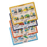 minİQ toys Ahşap TÜRKÇE Hava Taşıtları-Kara Taşıtları-Deniz Taşıtları-İş Makineleri 4'lü TAŞITLAR SETİ Eğitici-Öğretici Yapboz