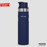 MiniQup 600 ml Çelik Termos Bardak | Paslanmaz Çelik, Vakumlu, Sızdırmaz Kahve ve Su Termosu - Lacivert
