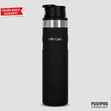 MiniQup 600 ml Çelik Termos Bardak | Paslanmaz Çelik, Vakumlu, Sızdırmaz Kahve ve Su Termosu - Mat Siyah