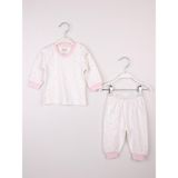 Miniropa Kız Bebek Çocuk Pijama Takımı 0 - 6 Yaş Pembe Yıldızlı - 4 Yaş
